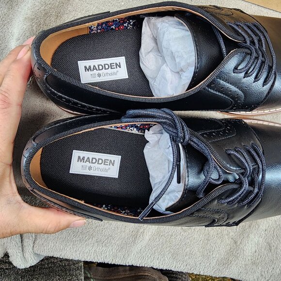 Madden Shoes Mens Size 12 Black Lace Up Oxford *NWT* main image 11